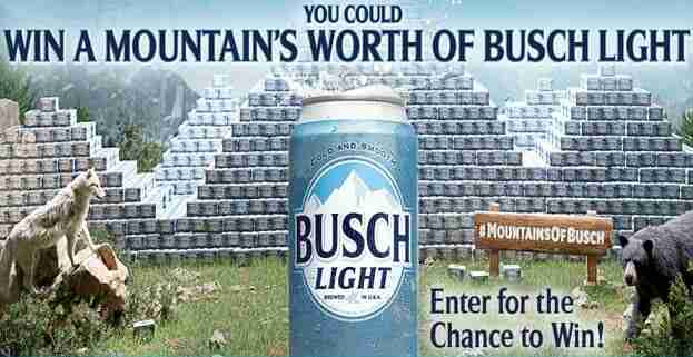 Busch Light Mountains of Busch Sweepstakes