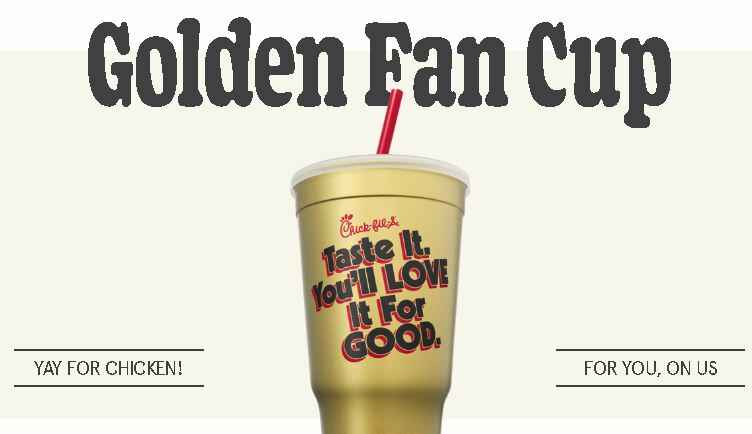 Chick-fil-A Golden Fan Cup Sweepstakes