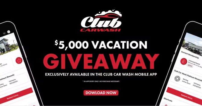Club Car Wash Giveaway