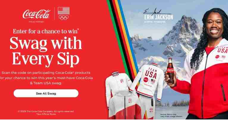 Coca-Cola Swag with Every Sip Sweepstakes