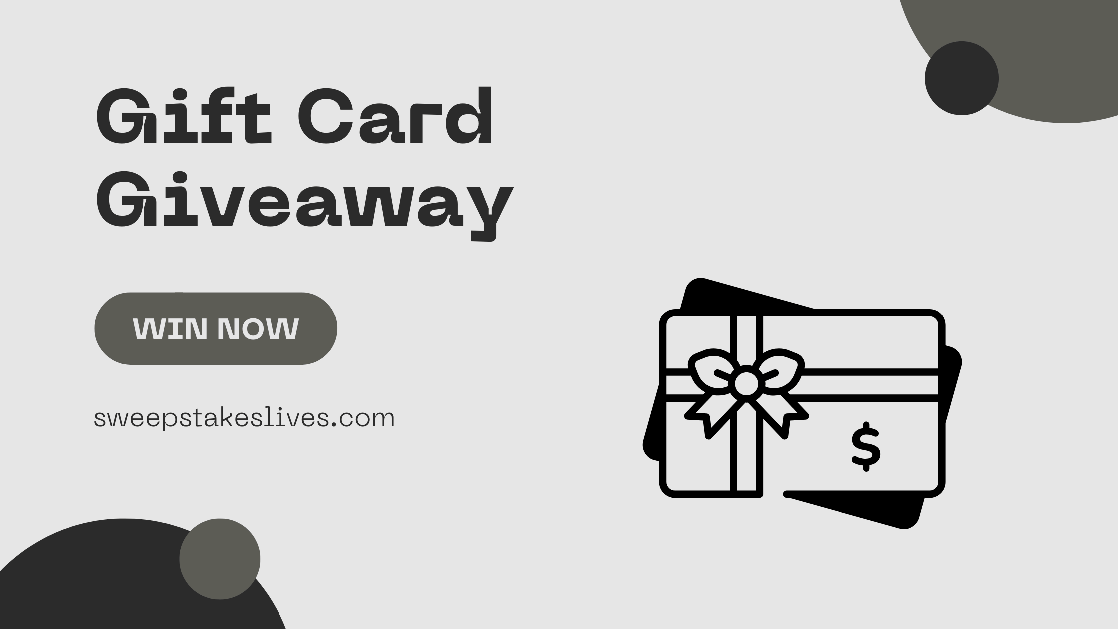 Gift Card Giveaway