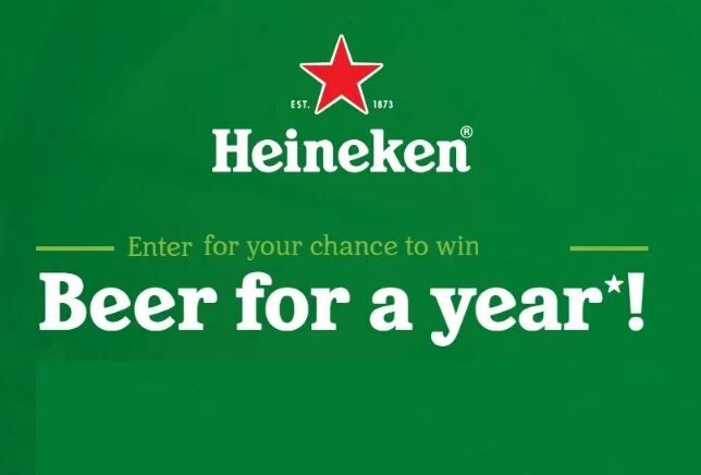 Heineken Beer For A Year Sweepstakes