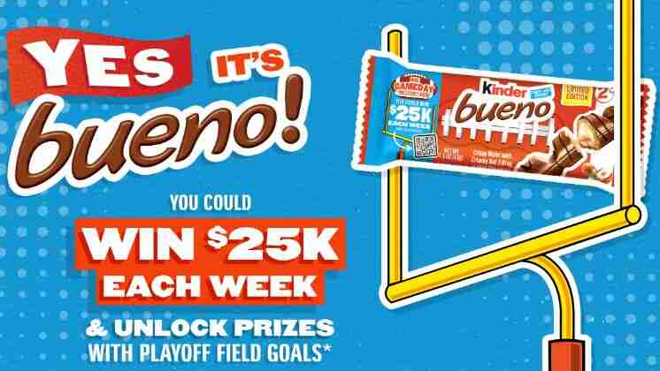 Kinder Bueno Game Day Sweepstakes