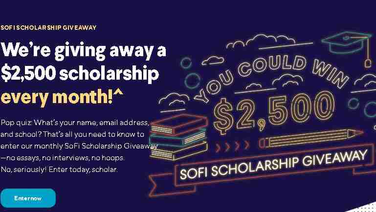 SoFi Scholarship Giveaway