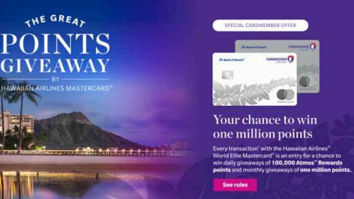 Hawaiian Airlines Great Points Giveaway